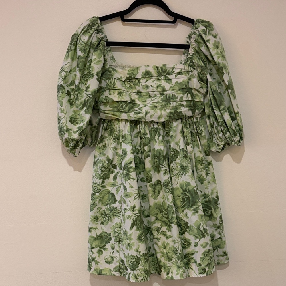 Abercrombie & Fitch Green Floral Mini Dress